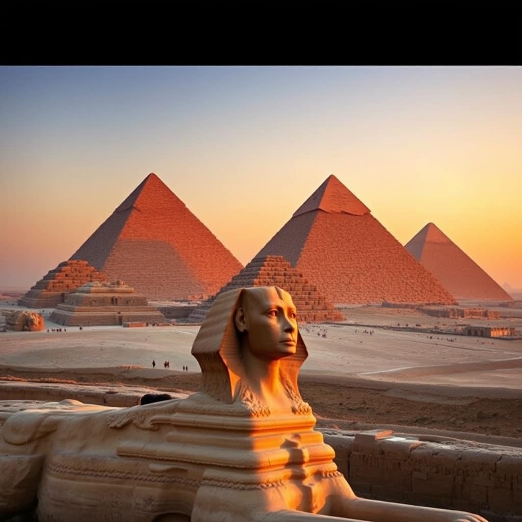 Pyramids of Giza, Egypt Historical Landmarks: Exploring Ancient Ruins Around the World